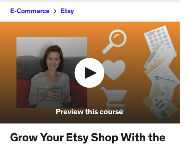 Grow Your Etsy Shop With The Find-Like-Trust Model (Udemy)