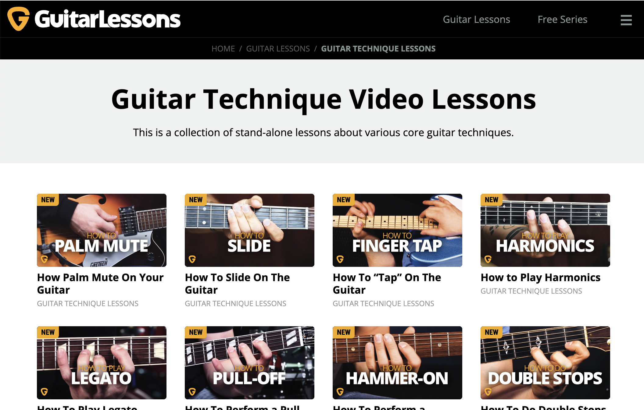 Guitar Technique Video