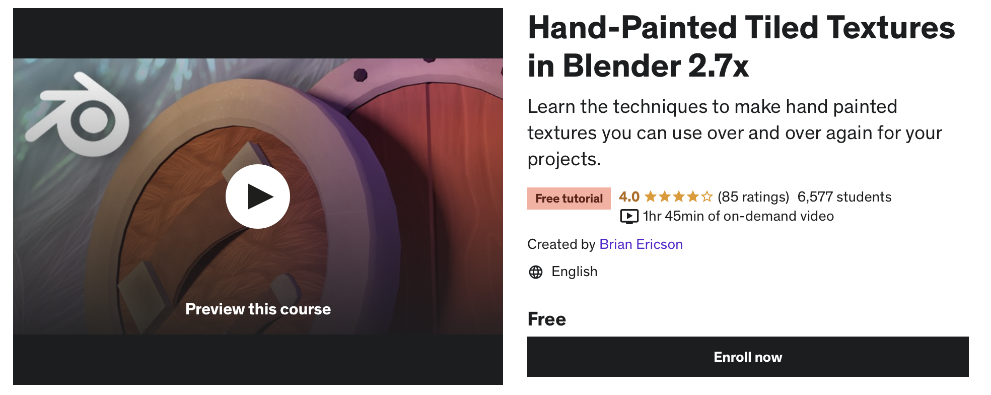 Hand-Painted tiled Textures In Blender 2.7X by Udemy