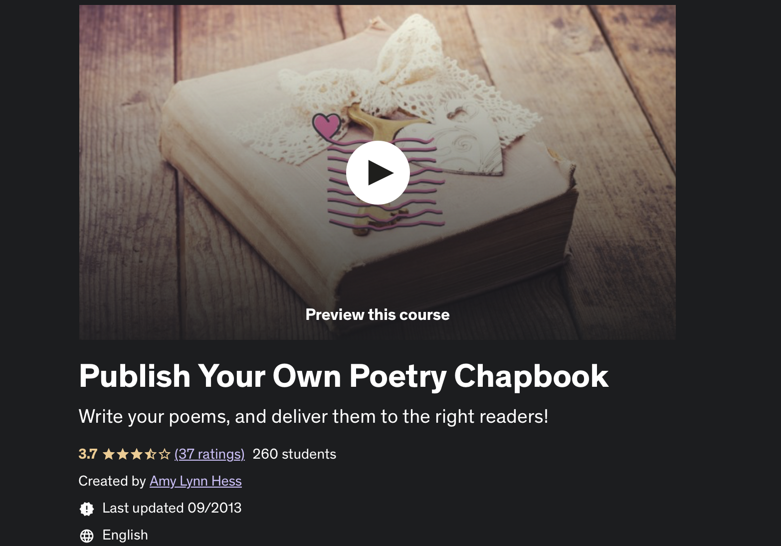 How to Pull Out your Poetry Book