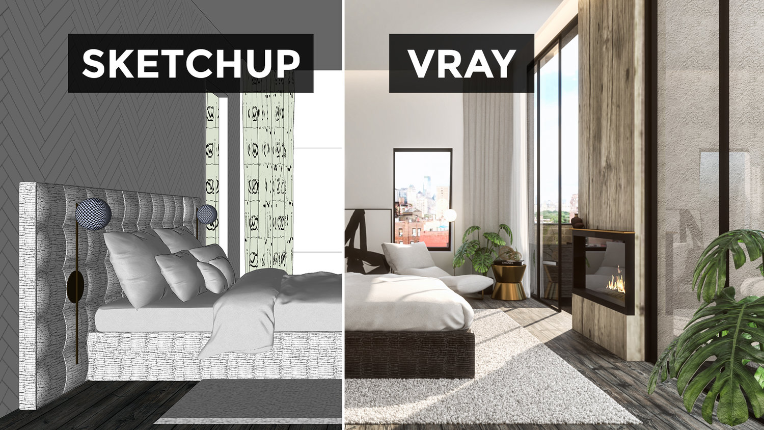 Interior Renders with SketchUp and V-Ray Next