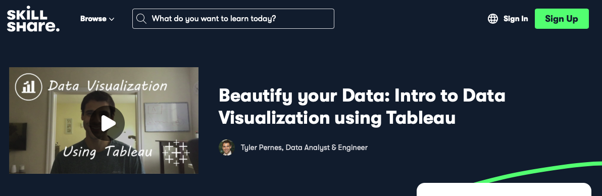 Intro to Data Visualization Using Tableau