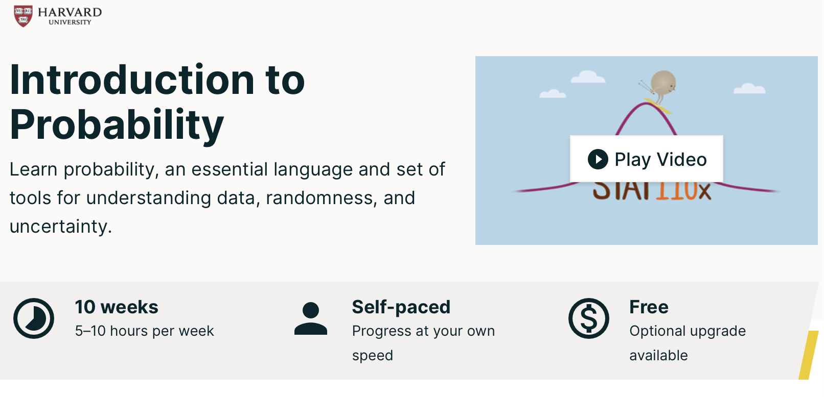 Introduction To Probability - edX platform