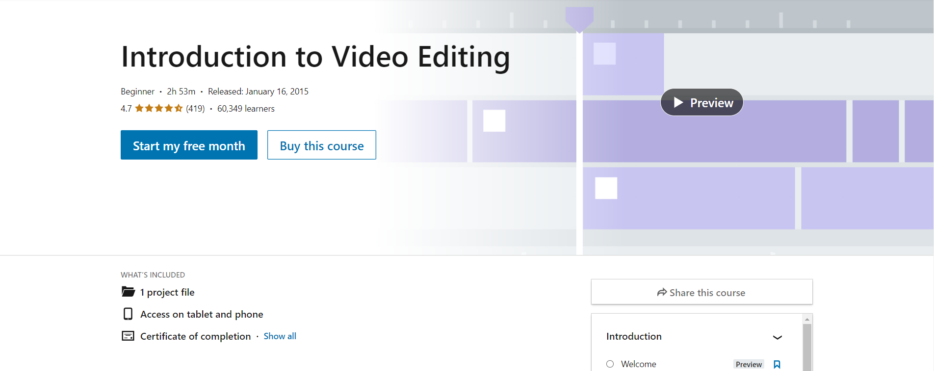 Introduction To Video Editing