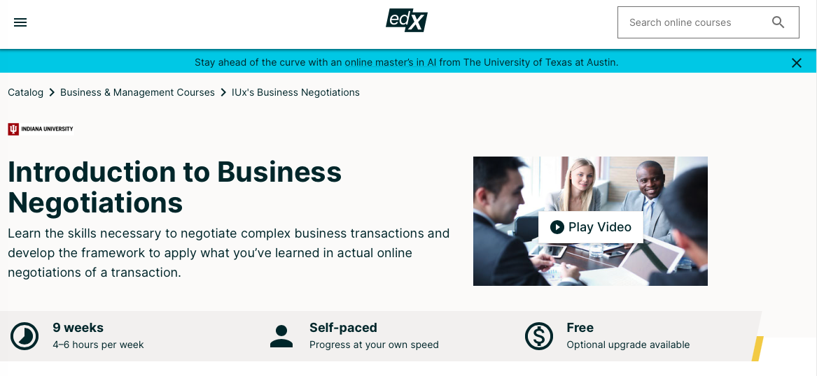 Introduction to Business Negotiations