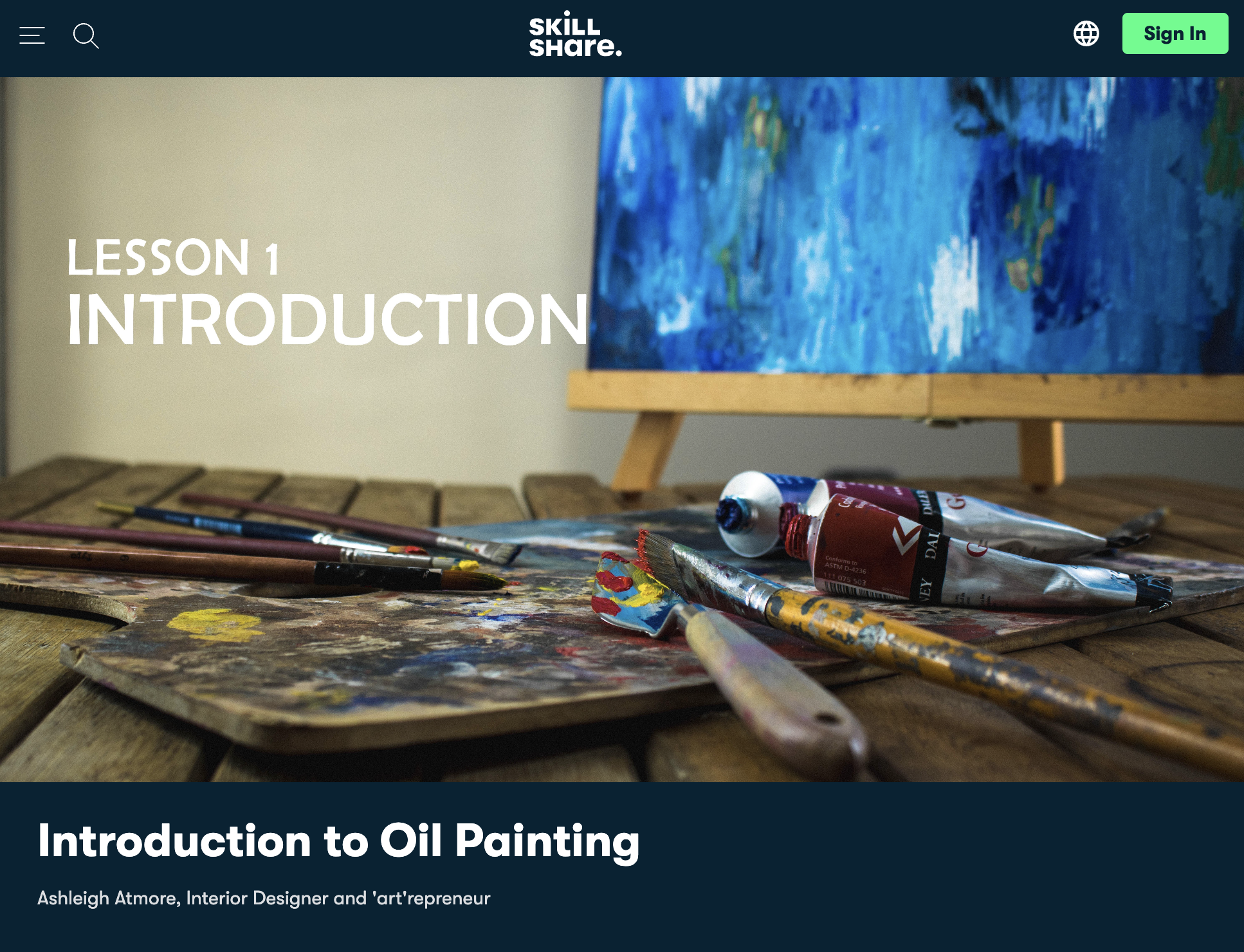 Introduction to Oil Painting