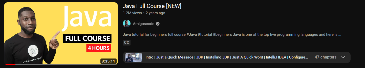 Java Full Course Amigoscod