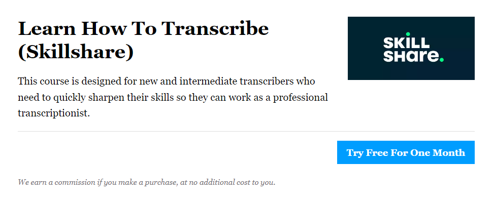 Learn How to Transcribe