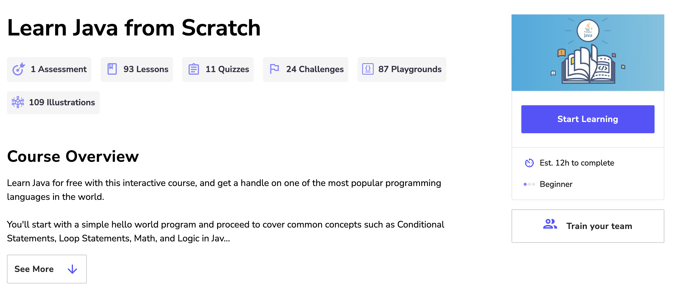 Learn Java from Scratch