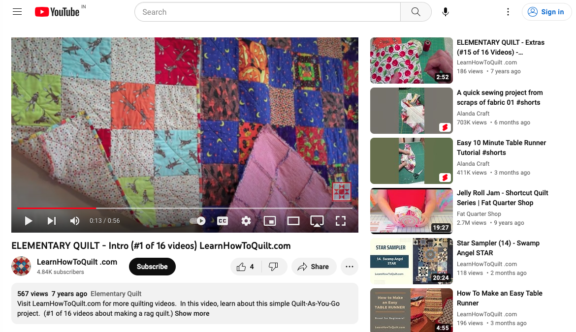 Learn to Quilt! - FREE Beginner