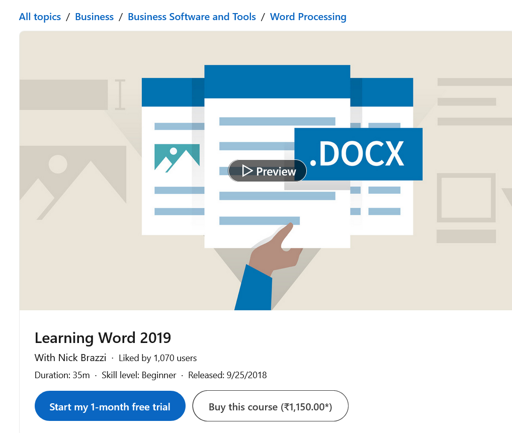 Learning Word 2019