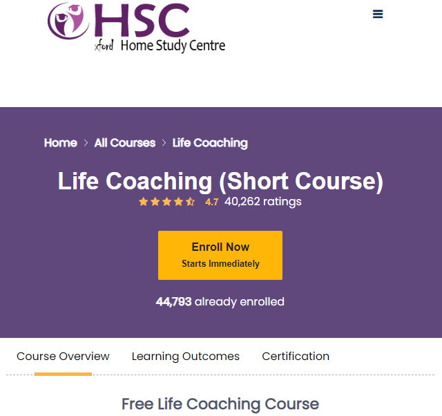 Life Coaching (Short Course)