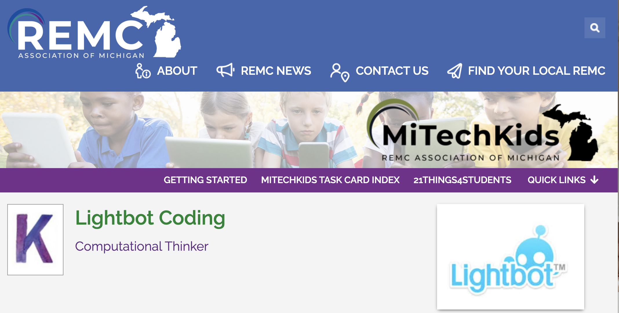 LightBot best coding websites for kids