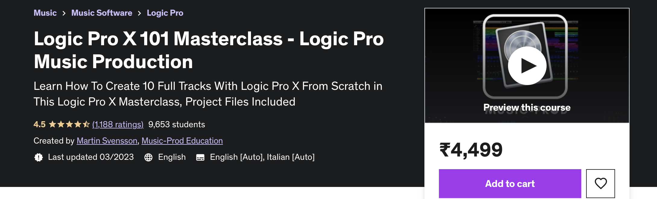 Logic Pro X 101 Masterclass - Logic Pro Music Production