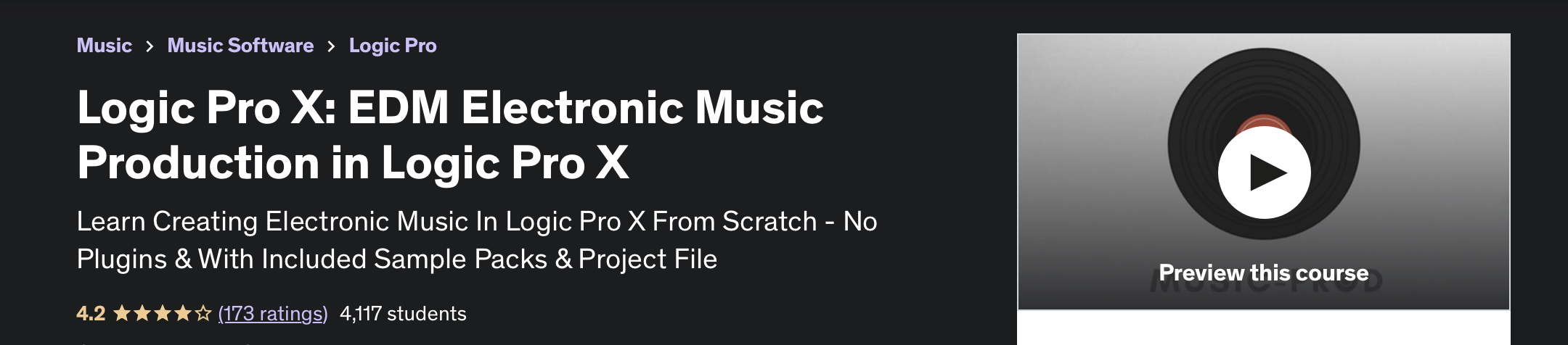 Logic Pro X EDM Electronic Music Production in Logic Pro X