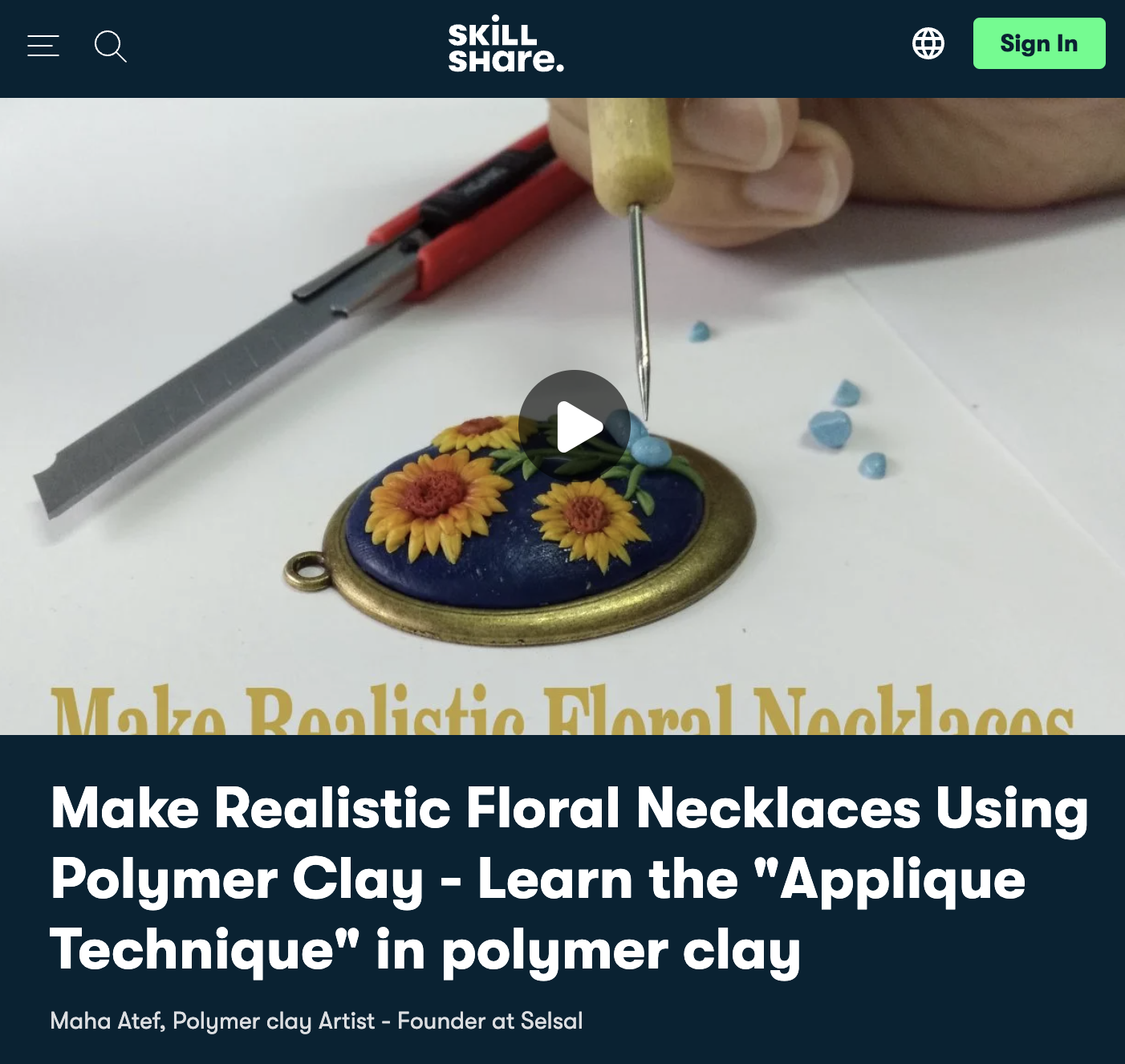 Make Realistic Floral Necklaces Using Polymer Clay