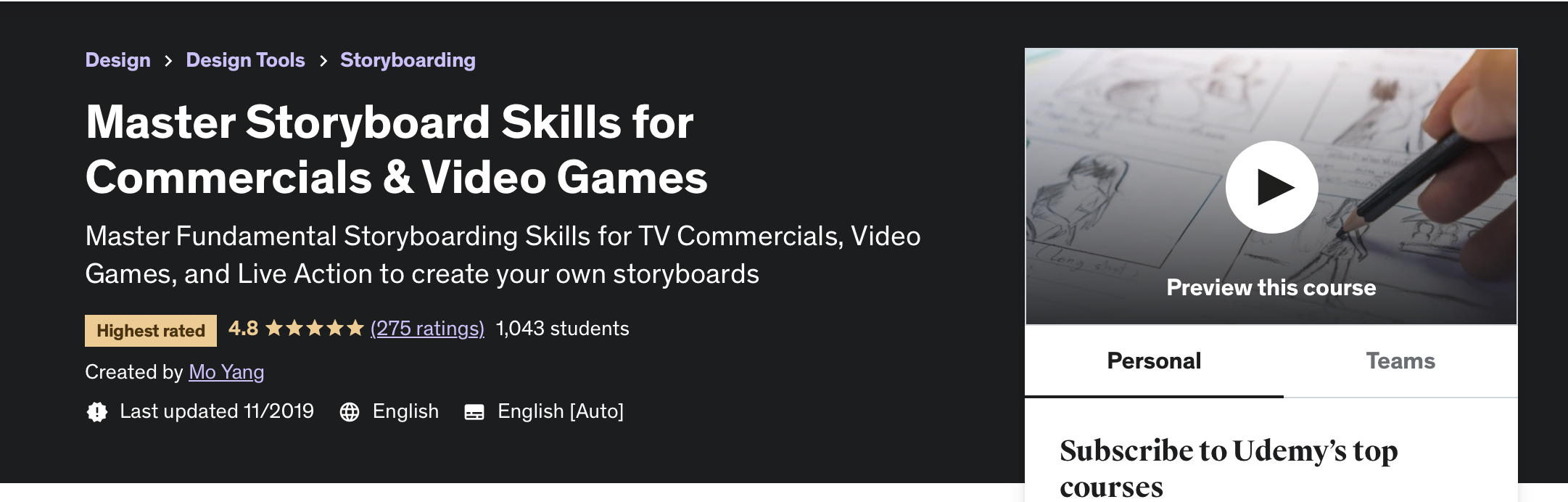 Master Storyboard Skills for Commercials and Video Games