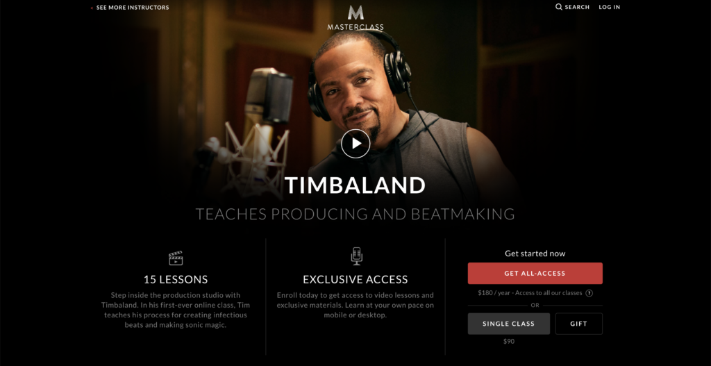 MasterClass- Timbaland Teaches Producing and Beatmaking