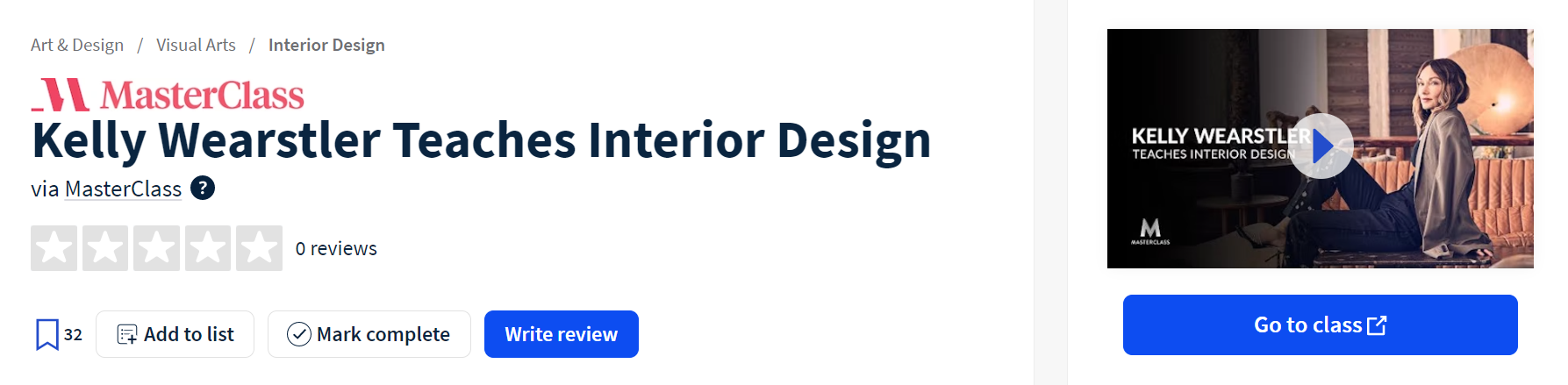 Masterclass Kelly Wearstler Teaches Interior Design