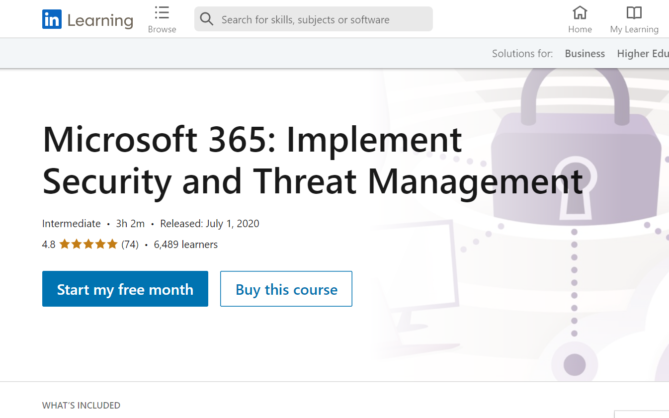 Microsoft 365 Implement Security and Threat Management