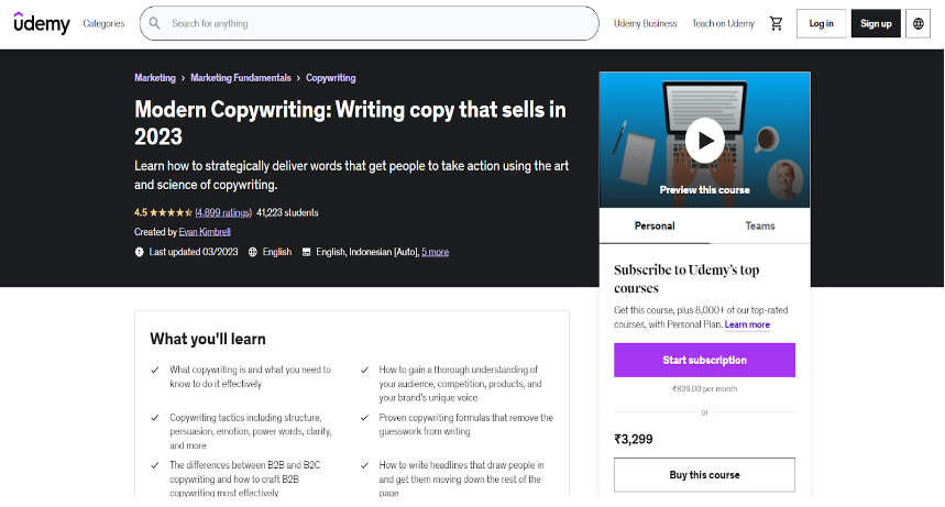 Modern Copywriting Writing copy that sells in 2023