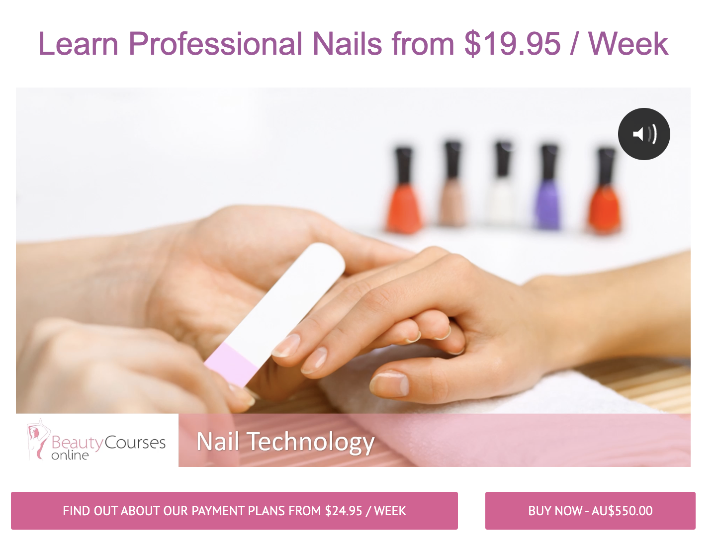 Online Nail Courses Social Media Ad Template | PosterMyWall