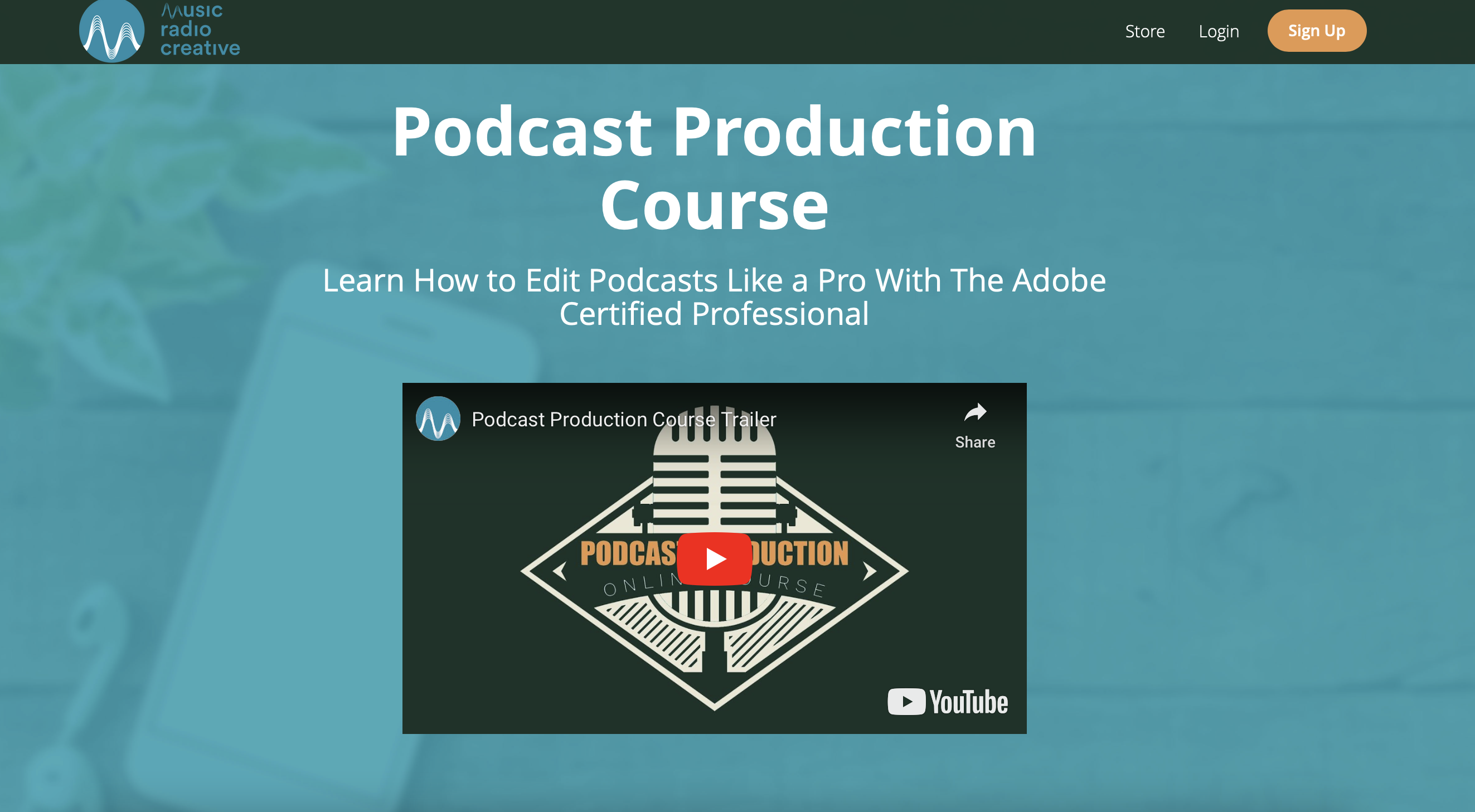 Podcast Production Course by Mike Russell at Music Radio Creative