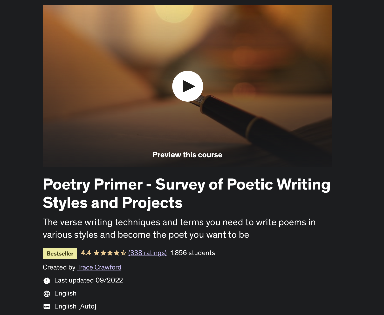 Poetry Stylization and Molding Your Voice