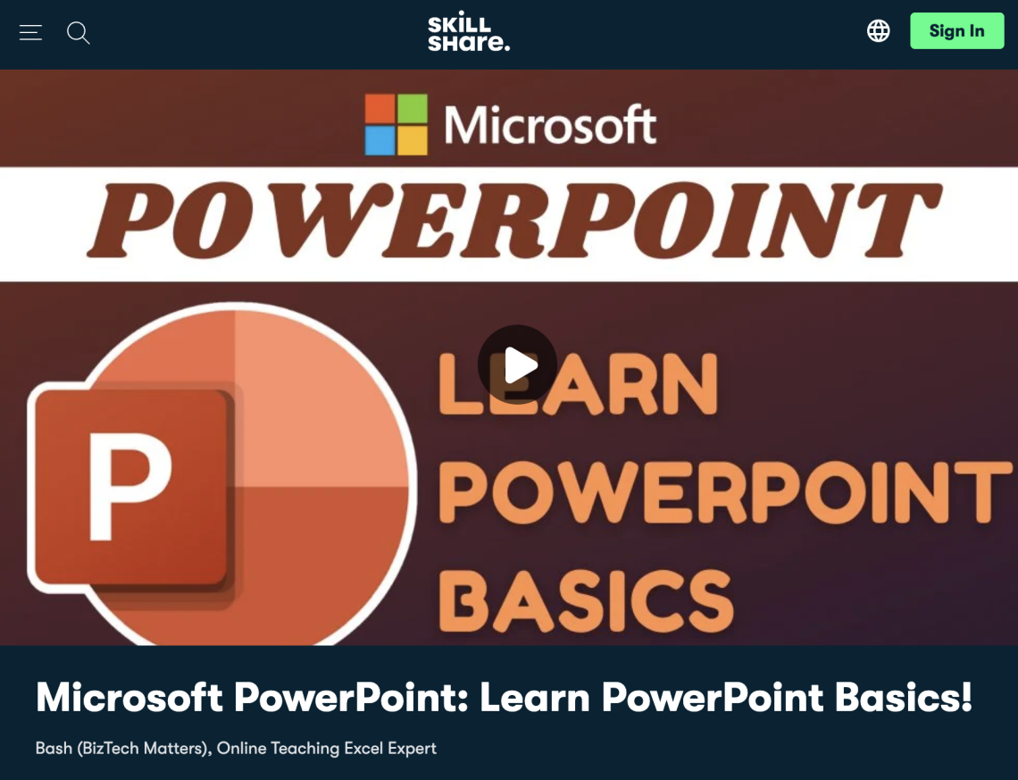 powerpoint presentation course online