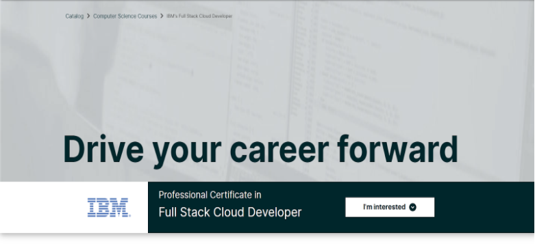 Professional Certificate in Full Stack Cloud Developer