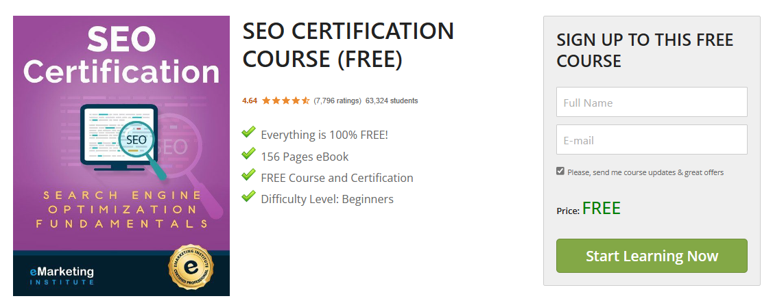 SEO Certification Course