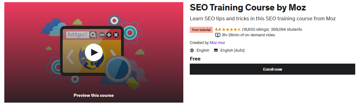 SEO Training Course by Moz