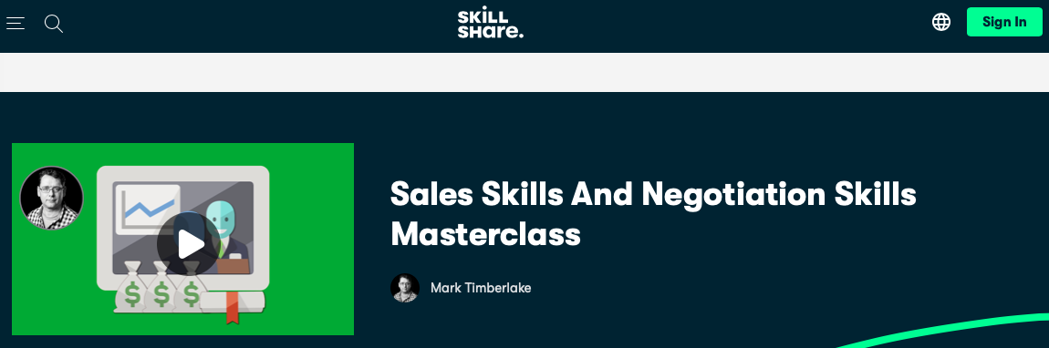 Sales Skills And Negotiation Skills Masterclass