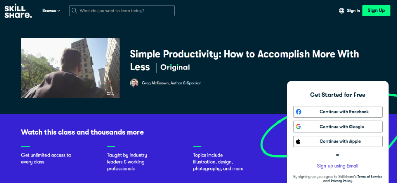 Simple Productivity