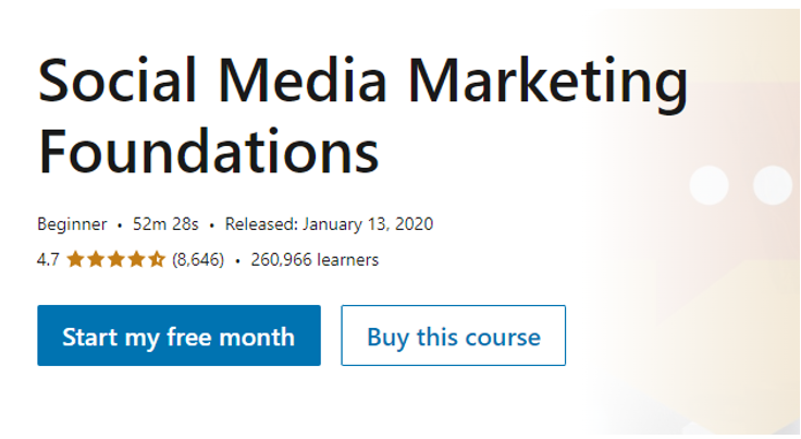 Social Media Marketing Foundations