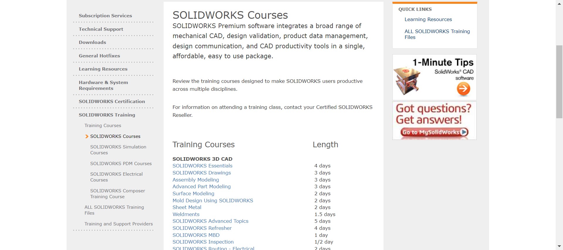 Solidworks Courses