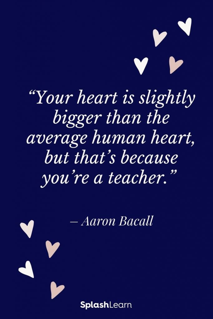 Teacher appreciation quote