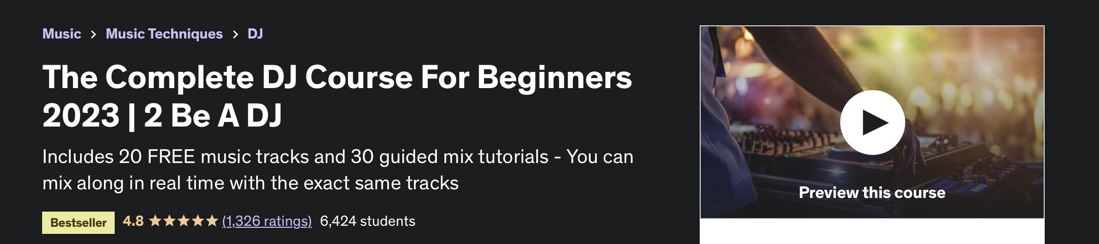 The Complete DJ Course For Beginners 2023 | 2 Be A DJ