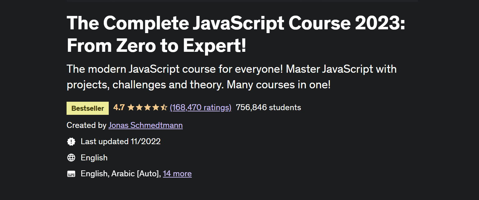 The Complete JavaScript Course 2023