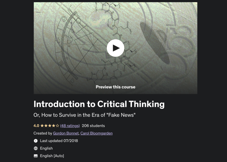 critical thinking classes online free