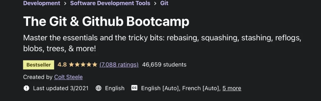 The Git & Github Bootcamp