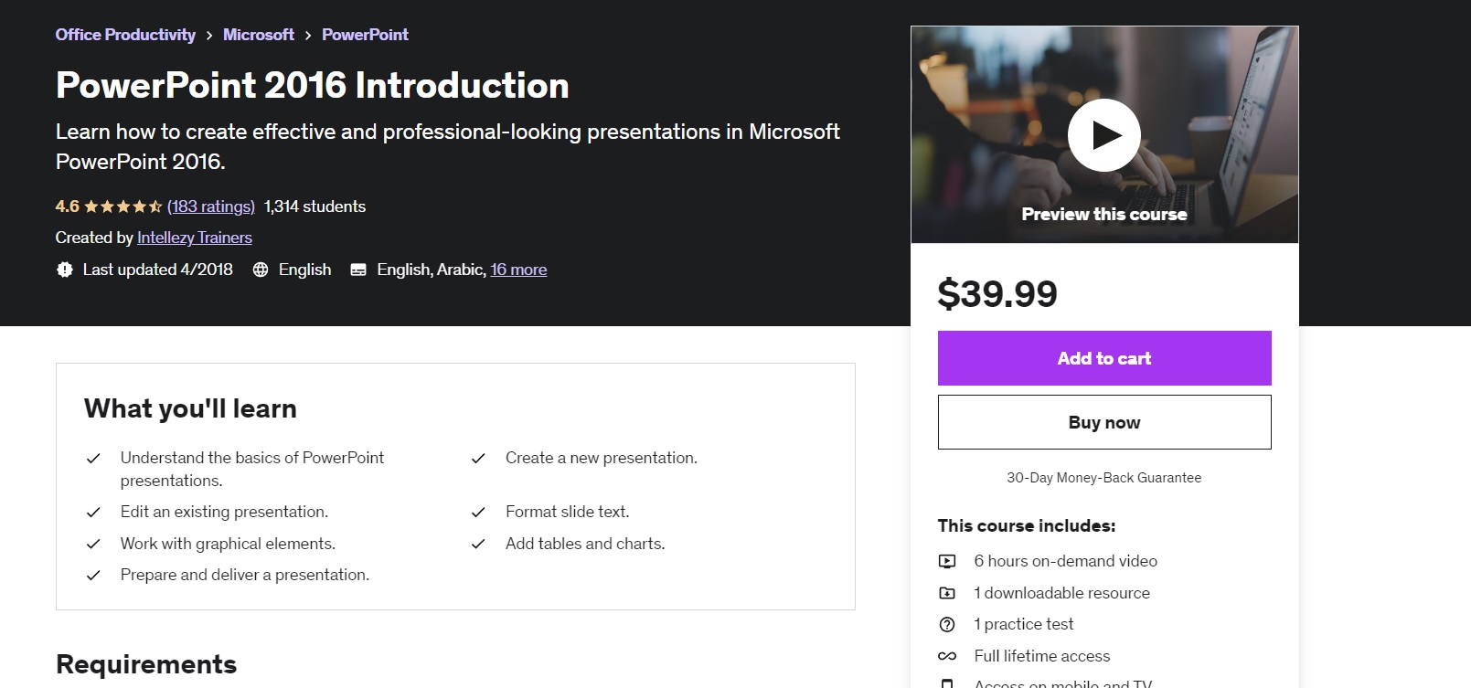 The Introduction To PowerPoint 2016