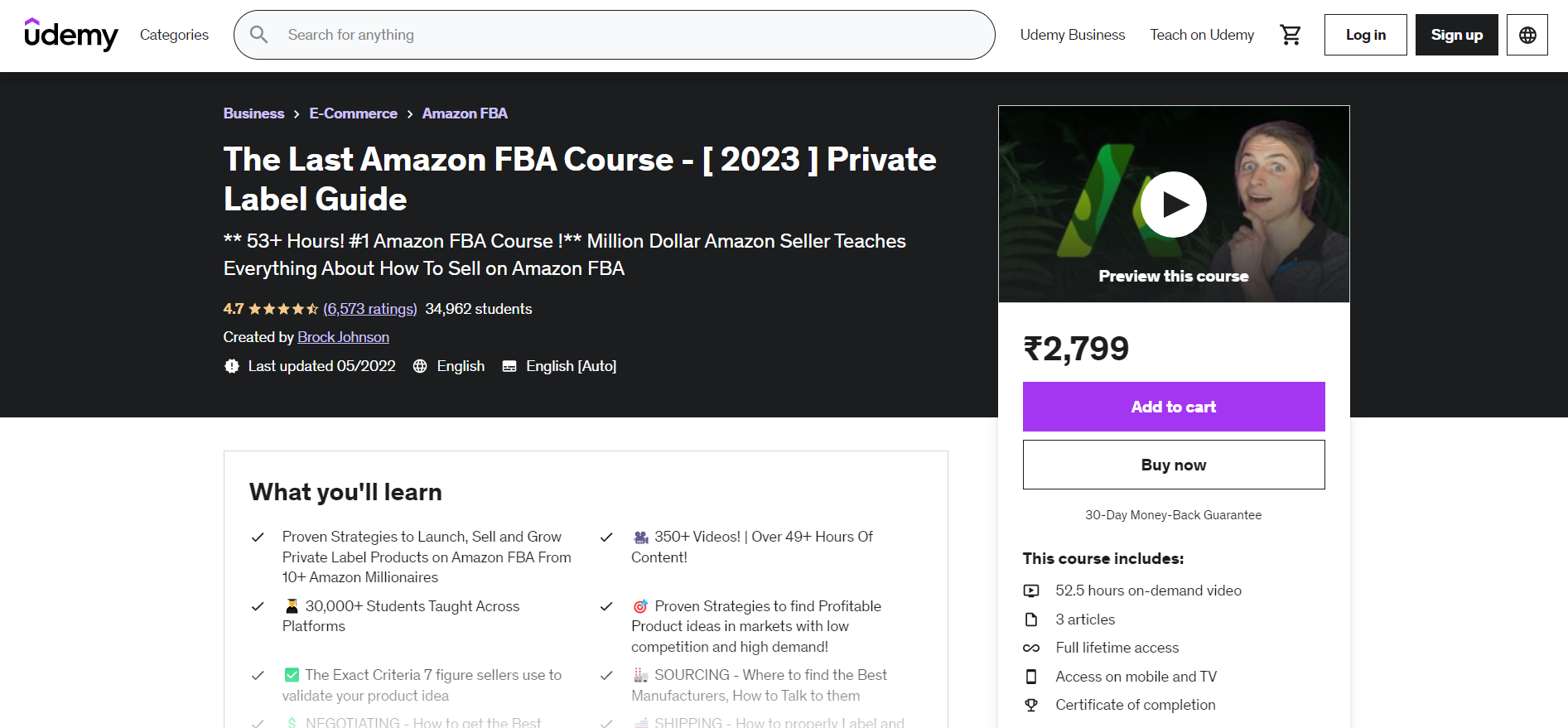The Last Amazon FBA Course - [2023] Private Label Guide