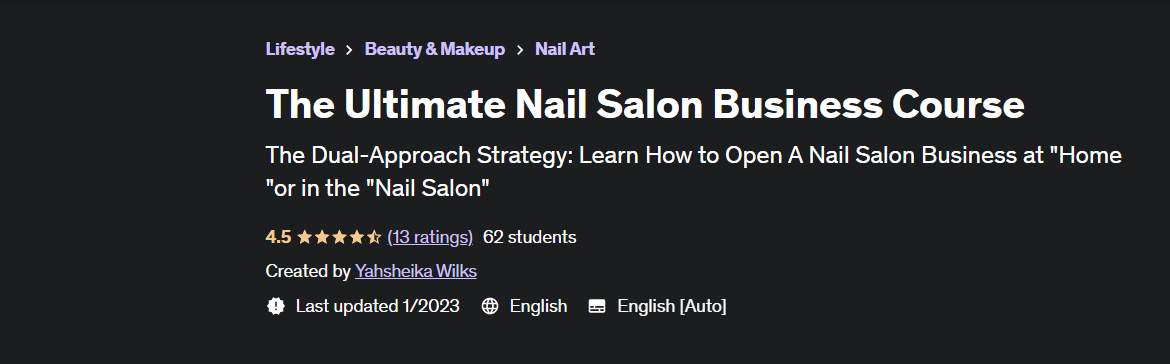 The Ultimate Nail Salon Business Course