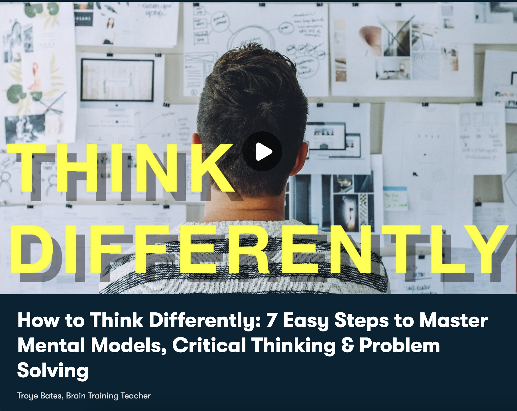 Think Differently with Critical Thinking