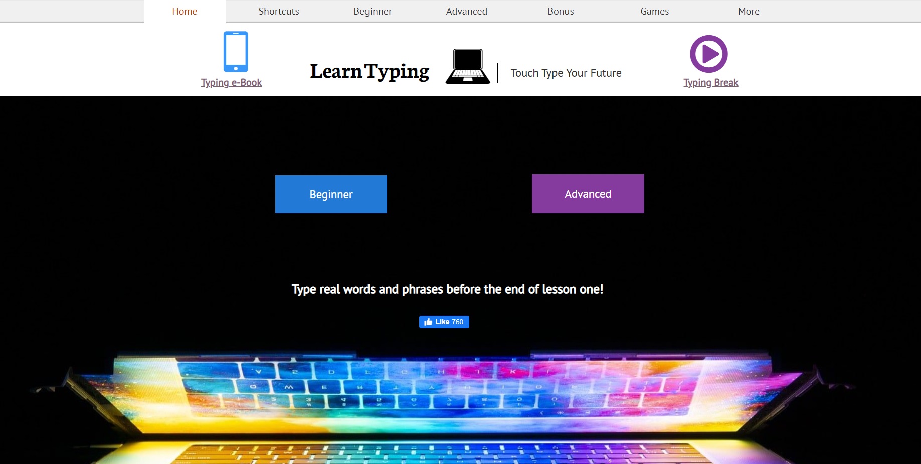 Touch Type Your Future By LearnTyping