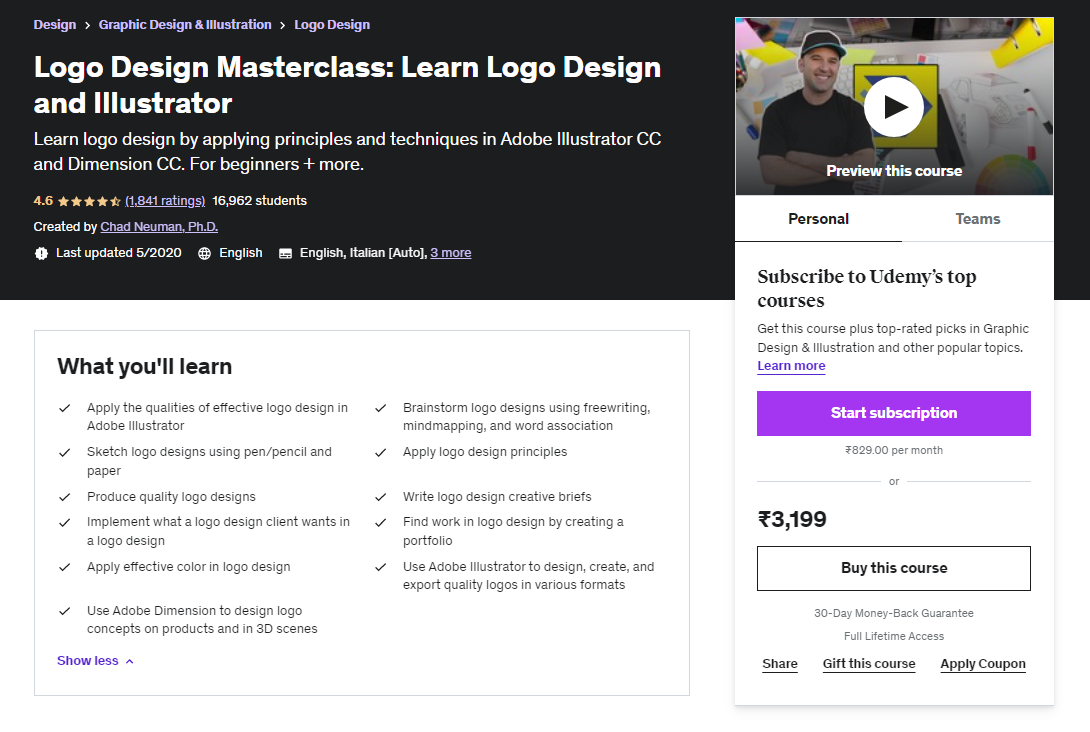 Udemy - Logo Design Masterclass