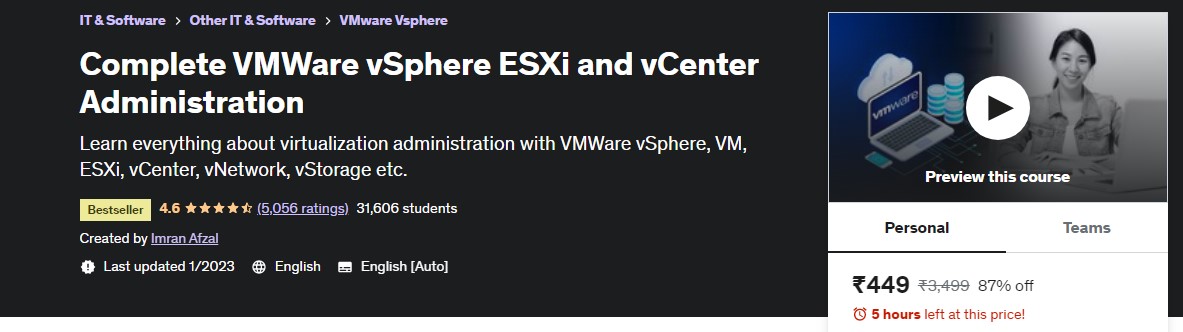 Udemy - VMware vSphere Courses