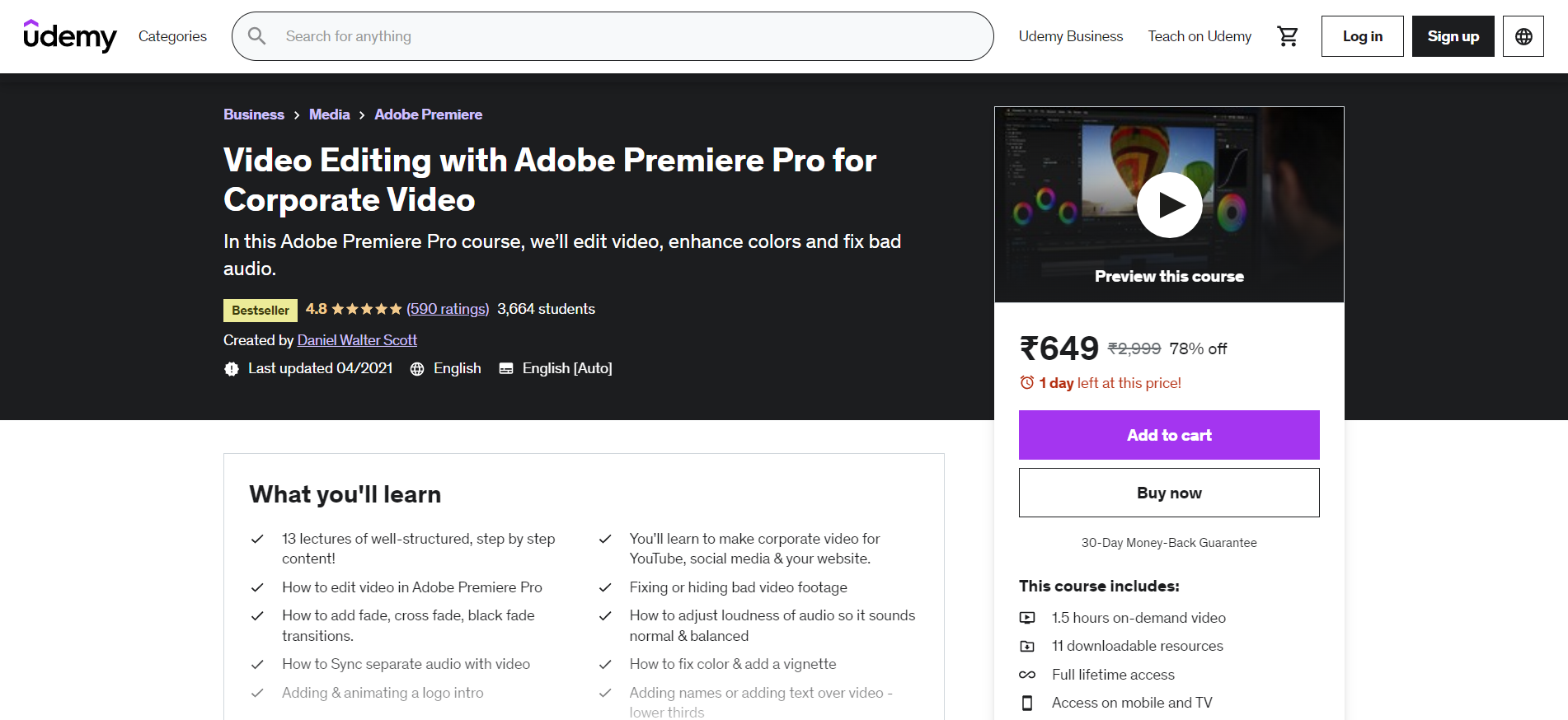 Video Editing With Adobe Premiere Pro For Corporate Video