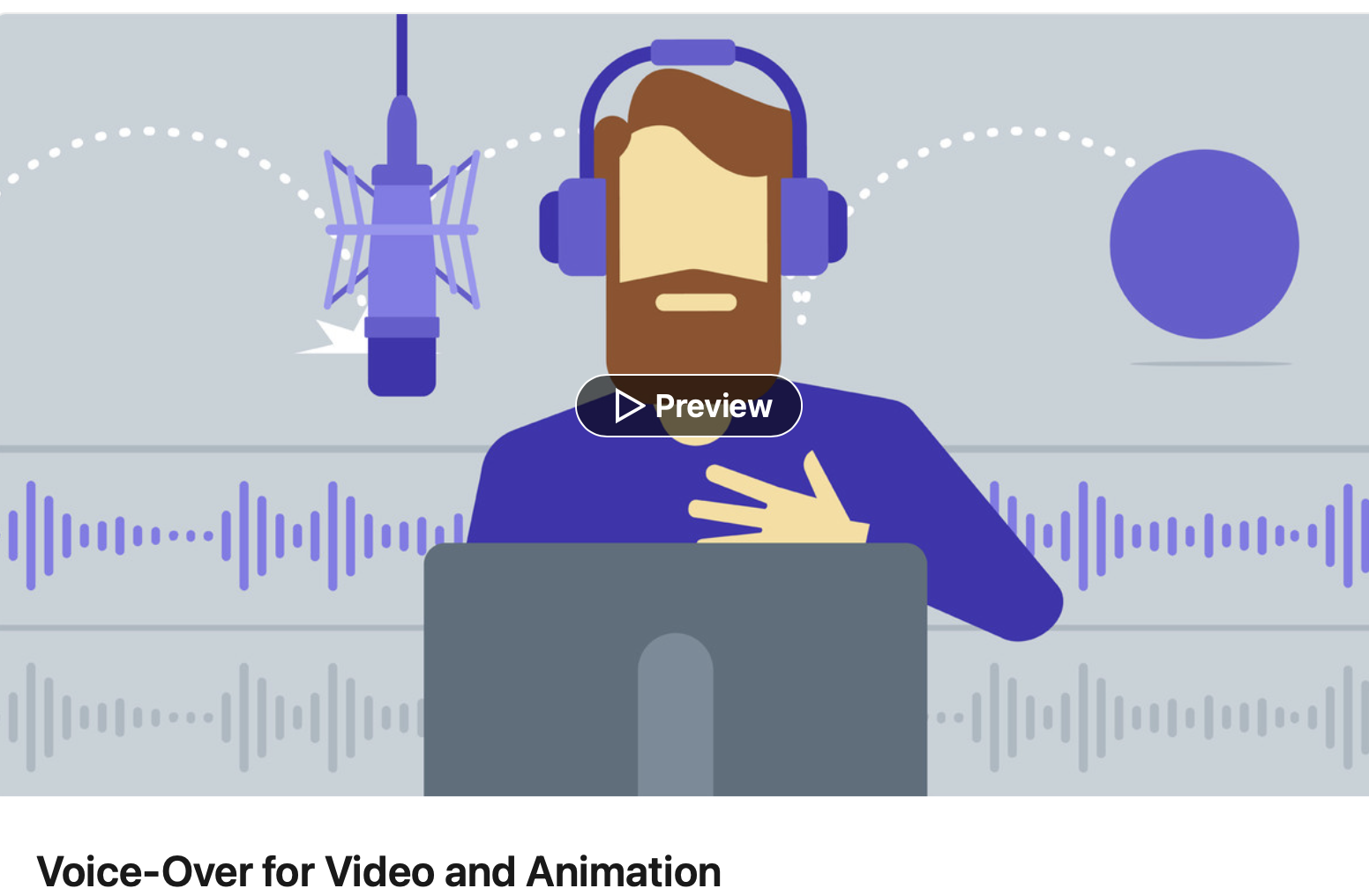 Voiceover for Video and Animation